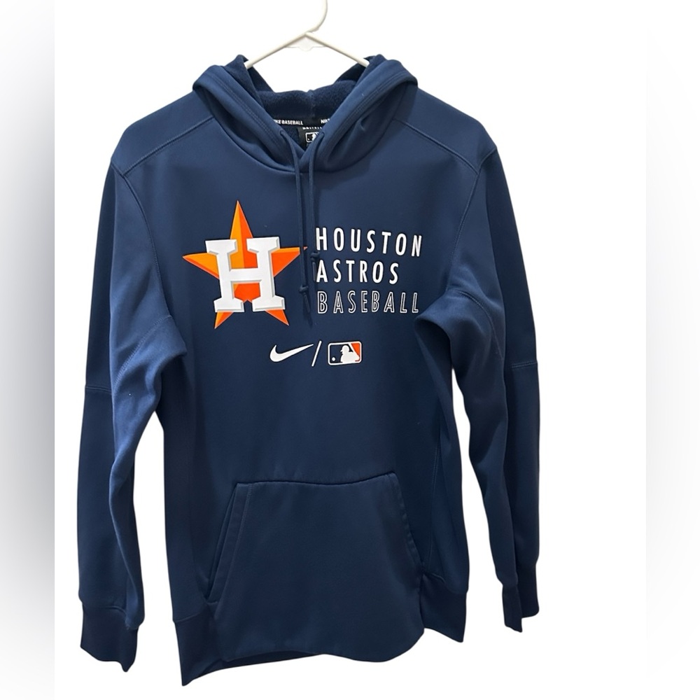 Houston Astros Authentic Collection Nike Therma MLB Pullover Men’s hoodie blue S